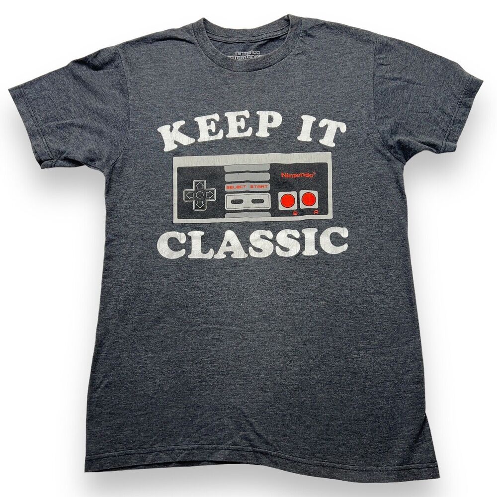 NES NINTENDO CONTROLLER RETRO GAMING T SHIRT - KEEP IT CLASSIC -SIze S
